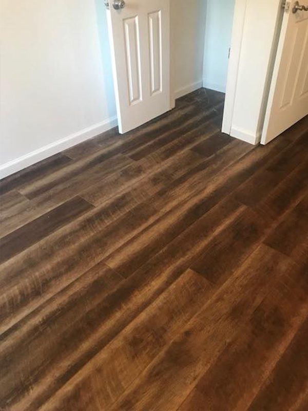 Drak Brown Luxury Vinyl Plank Floor