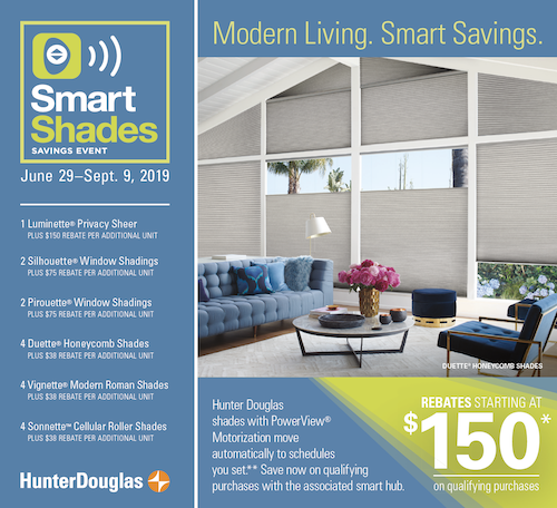 Hunter Douglas automated shades sale