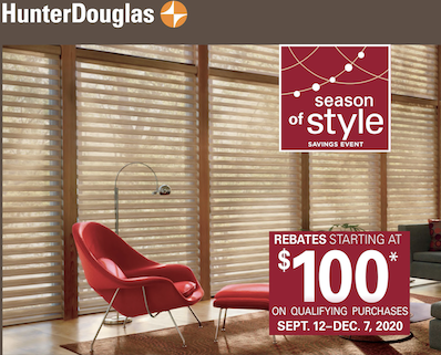 Hunter Douglas window shade sale